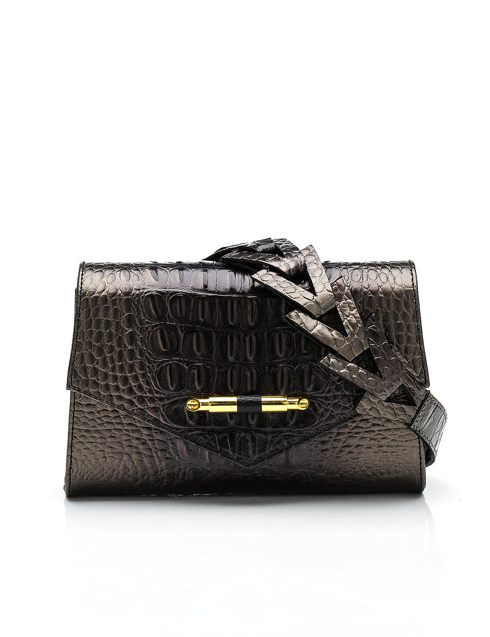 AMELIE BELT BAG - croc print