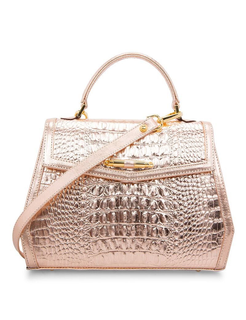 AMELIE - metallic croc