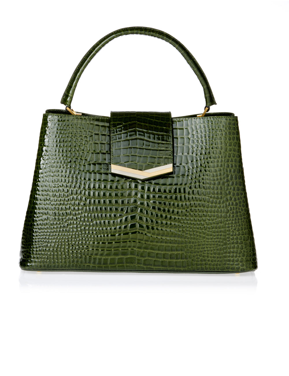 LEIA TOTE - shiny croc