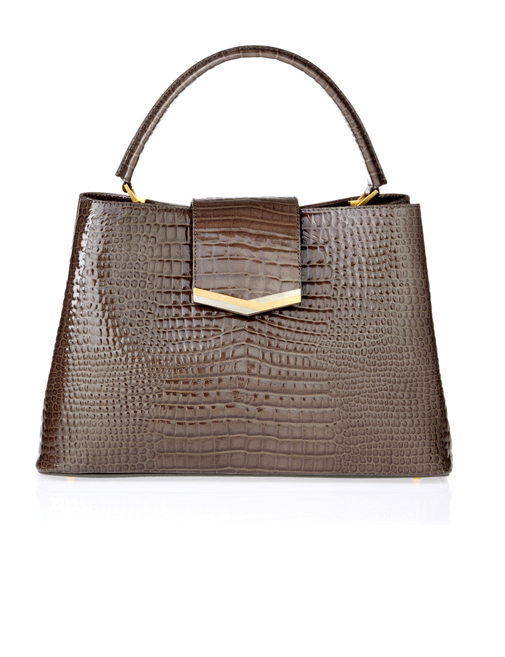 LEIA TOTE - shiny croc
