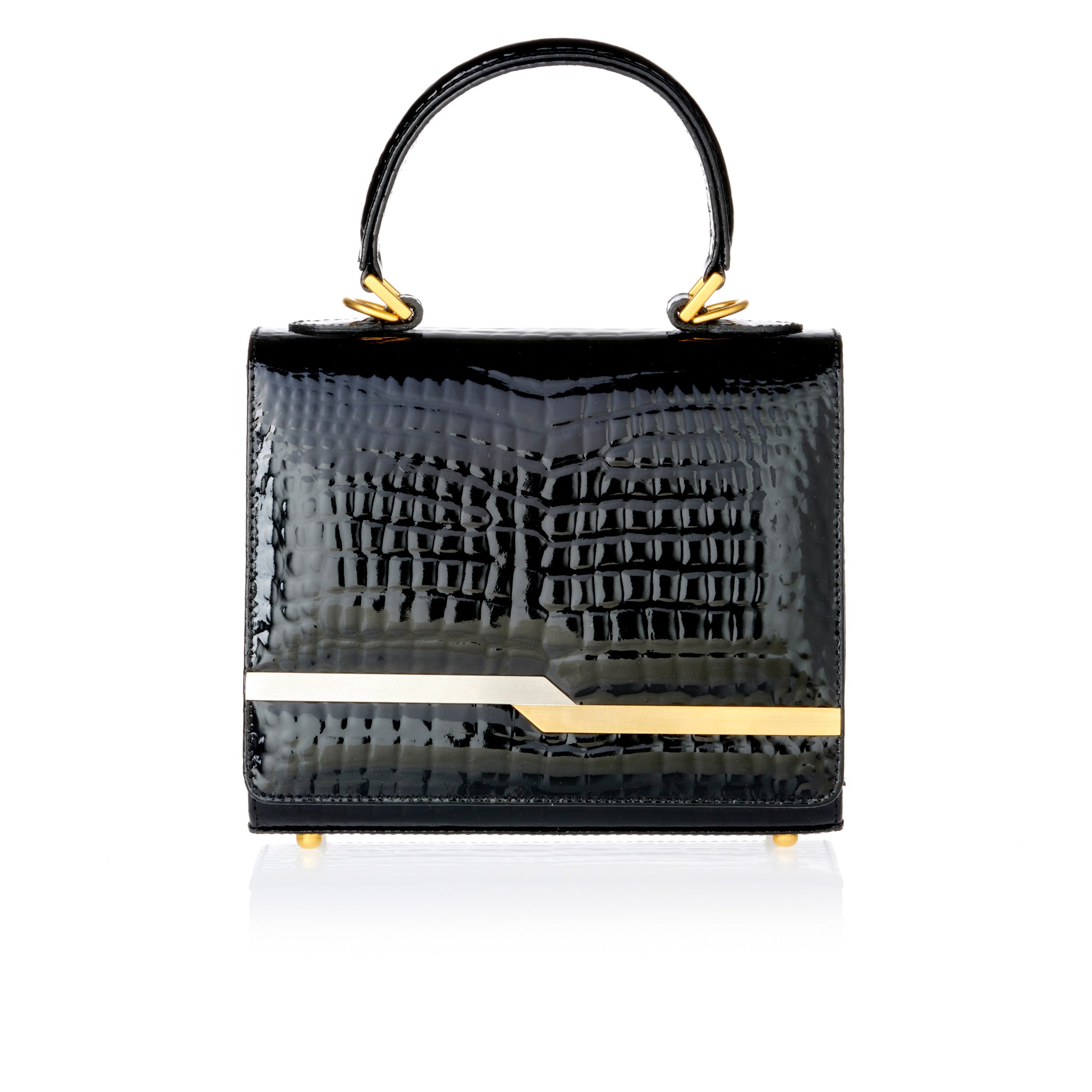 BEAU  BOXBAG - shiny croc
